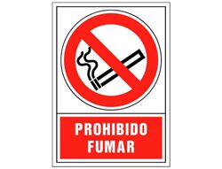Pictograma Syssa Señal de Prohibicion Prohibido Fumar en Pvc 245X345 Mm