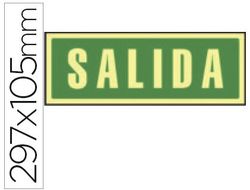 Pictograma Syssa Señal de Salida en Pvc Fotoluminiscente 297X105 Mm