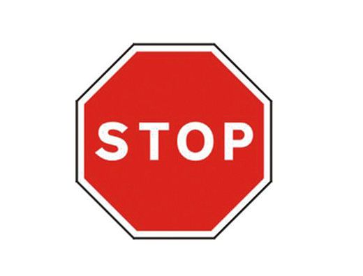 Pictograma Syssa Señal Vial Stop en Acero Galvanizado 500 Mm