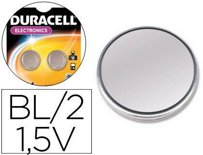 Pila duracell alcalina LR44 blister 2 boton