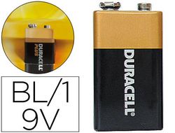 Pila Duracell Alcalina Plus 9 Volt Blister con 1 Pila