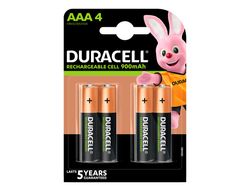 Pila duracell recargable staycharged AAA 800 mah blister de 4 unidades