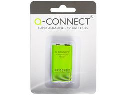 Pila Q-Connect Alcalina 9 Vol. -Blister con 1 Pila