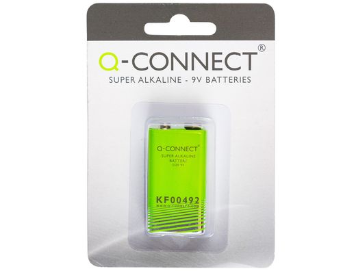 Pila Q-Connect Alcalina 9 Vol. -Blister con 1 Pila