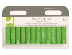Pila Q-Connect Alcalina AA -Blister con 12 Pilas