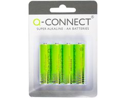 Pila Q-Connect Alcalina AA -Blister con 4 Pilas