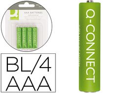 Pila Q-Connect Alcalina AAA -Blister con 4 Pilas