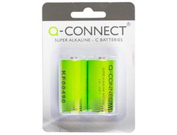 Pila Q-Connect Alcalina C -Blister con 2 Pilas