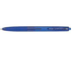 PILOT Bolígrafo retráctil SuperG azul. Diámetro de bola 1mm. BPGG-8R-M-L