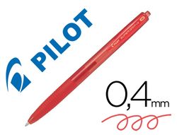 PILOT Bolígrafo retráctil SuperG rojo. Diámetro de bola 1mm. BPGG-8R-M-R