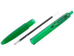 PILOT Bolígrafo retráctil SuperG verde. Diámetro de bola 1mm. BPGG-8R-M-G
