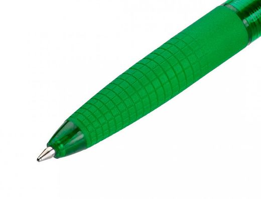 PILOT Bolígrafo retráctil SuperG verde. Diámetro de bola 1mm. BPGG-8R-M-G