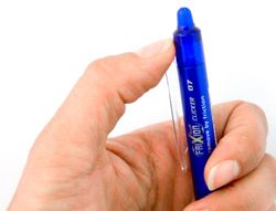 PILOT Bolígrafo tinta borrable Frixion Clicker azul trazo 0,4 mm NFCA