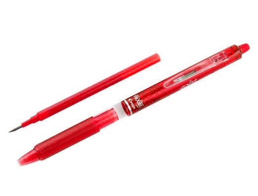 PILOT Bolígrafo tinta borrable Frixion Clicker rojo trazo 0,4 mm BLRT-FR7-R