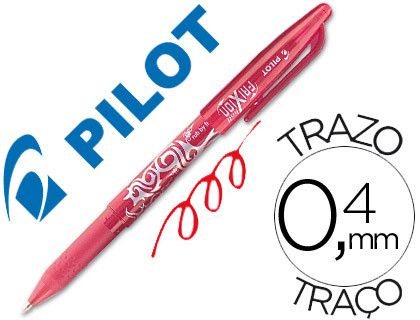 PILOT Frixion Rojo Trazo 0.4 mm BL-FR7-R