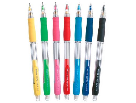 PILOT Portaminas H-185 Super Grip Retractil Trazo 0.5 mm Azul Ref. H-185-SL-L