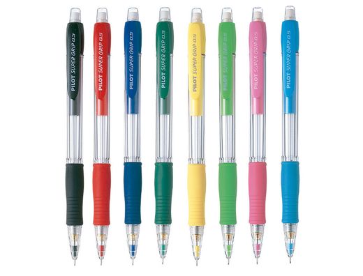 PILOT Portaminas H-185 Super Grip Retractil Trazo 0.5 mm Negro Ref. H-185-SL-B