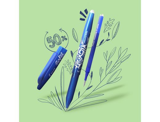PILOT Recambio boligrafo Frixion Pack 3 Azul BLS-FR7-L-S3