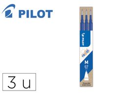 PILOT Recambio boligrafo Frixion Pack 3 Azul BLS-FR7-L-S3