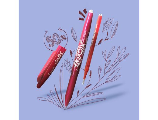 PILOT Recambio boligrafo Frixion Pack 3 Rojo BLS-FR7-R-S3