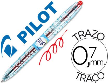 PILOT Roller B2P Rojo Trazo 0,4mm Tinta gel BL-B2P-BG-R