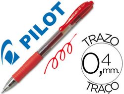 PILOT Roller G-2 Retráctil tinta Gel Rojo BL-G2-7-R