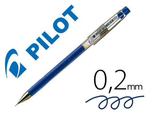PILOT Roller G-TEC-C4 Azul Trazo 0,2 mm Tinta gel BL-GC4-L