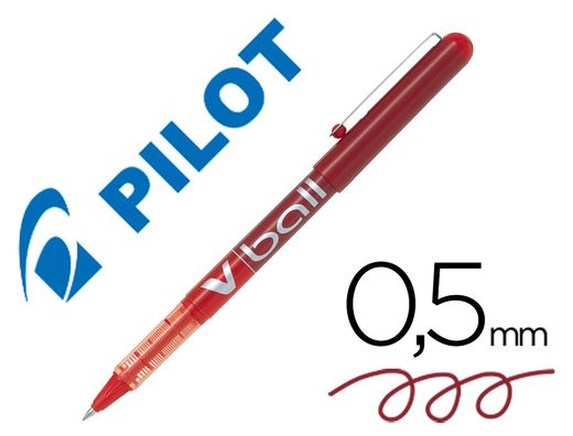 PILOT Roller V-BALL 05 Rojo Tinta Liquida BL-VB5-R Diámetro de bola: 0,5 mm