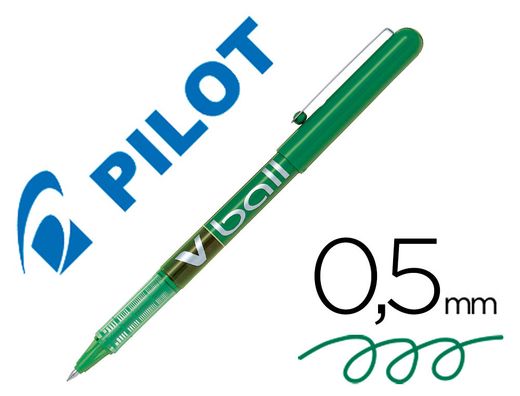 PILOT Roller V-BALL 05 Verde Tinta Liquida BL-VB5V Diámetro de bola: 0,5 mm
