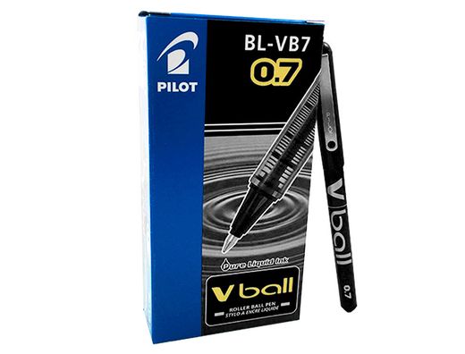 PILOT Roller V-Ball 07 Negro Tinta liquida BL-VB7-B Diámetro de bola: 0,7 mm