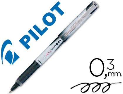 PILOT Roller V-Ball Grip 05 Negro Trazo 0,3mm Tinta Liquida BLN-VBG5-B