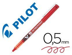 PILOT Roller V5 Rojo Tinta liquida BX-V5-R Diámetro de bola: 0,5 mm