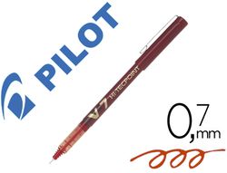 PILOT Roller V7 Rojo Tinta liquida BX-V7-R Diámetro de bola: 0,7 mm