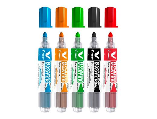 PILOT Vboard Master BEGREEN Rotulador pizarra blanca Trazo 1.8 mm Punta de fibra Negro WBMA-VBM-M-B-BG