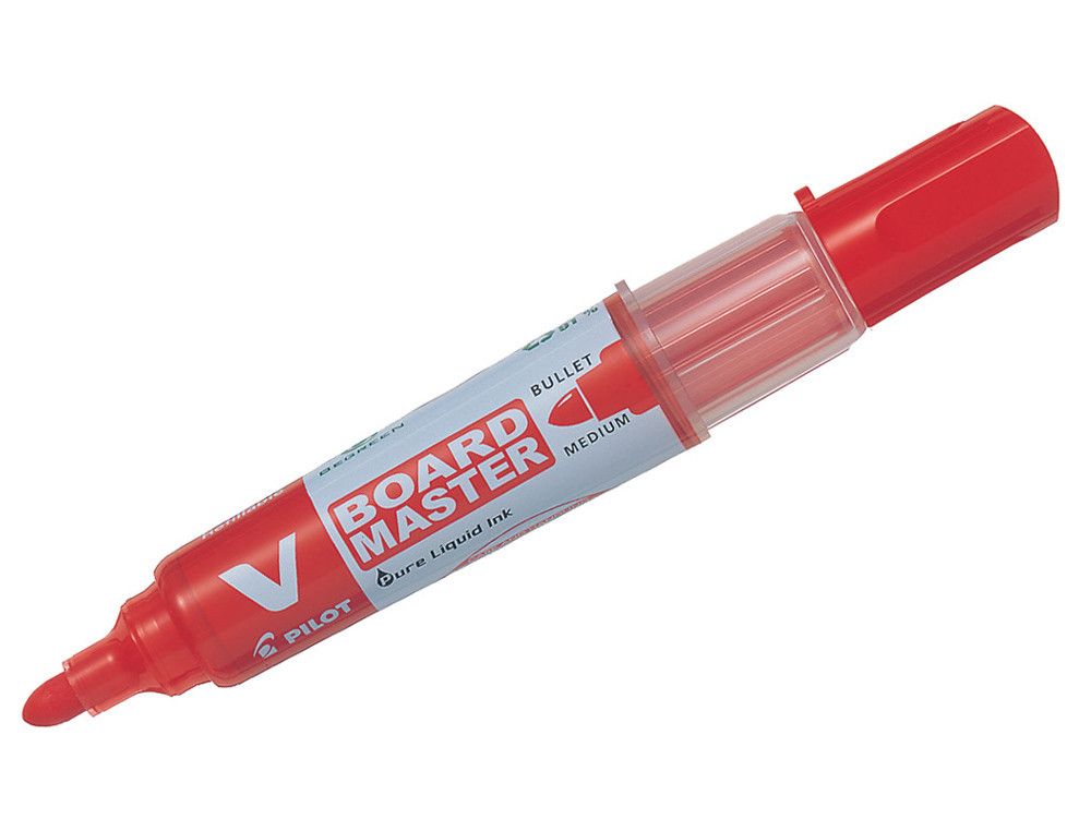 PILOT Vboard Master BEGREEN Rotulador pizarra blanca Trazo 1.8 mm Punta de fibra Rojo WBMA-VBM-M-R-BG