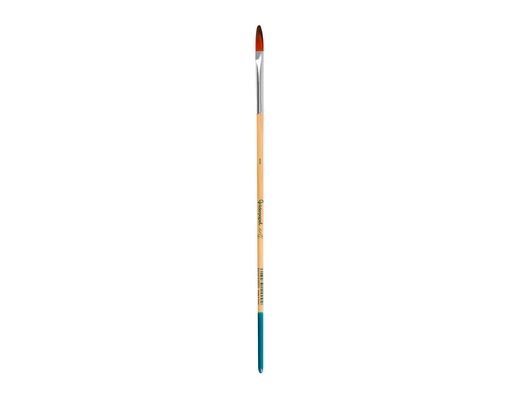 Pincel para pintura acrilica y acuarela liderpapel n 0 punta filbert / lengua gato de pelo sintetico certificado