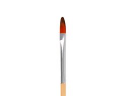 Pincel para pintura acrilica y acuarela liderpapel n 00 punta filbert / lengua gato de pelo sintetico certificado