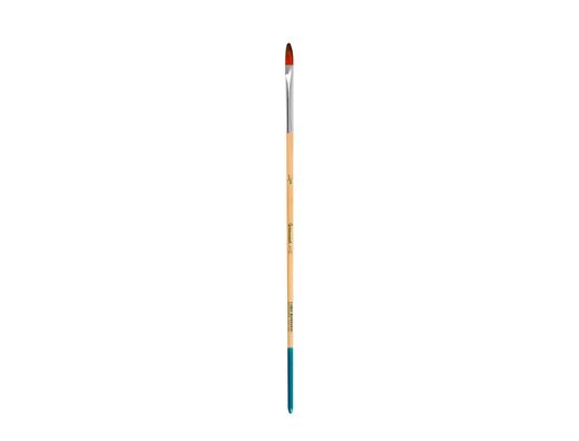 Pincel para pintura acrilica y acuarela liderpapel n 000 punta filbert / lengua gato de pelo sintetico certificado