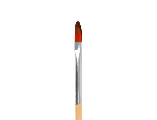 Pincel para pintura acrilica y acuarela liderpapel n 000 punta filbert / lengua gato de pelo sintetico certificado