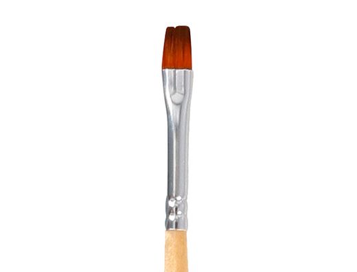 Pincel para pintura acrilica y acuarela liderpapel n 000 punta plana de pelo sintetico certificado fsc