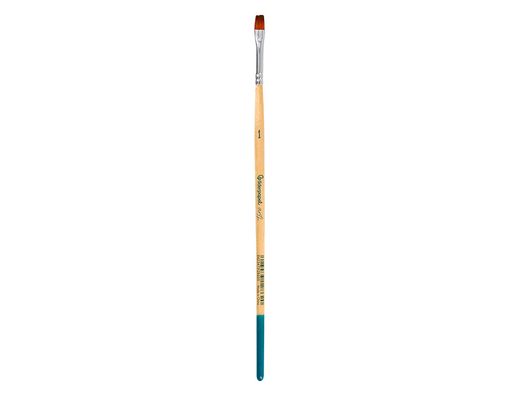 Pincel para pintura acrilica y acuarela liderpapel n 1 punta plana de pelo sintetico certificado fsc