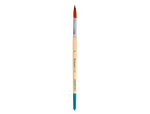 Pincel para pintura acrilica y acuarela liderpapel n 10 punta redonda de pelo sintetico certificado fsc