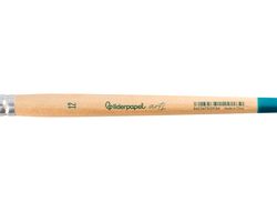 Pincel para pintura acrilica y acuarela liderpapel n 12 punta filbert / lengua gato de pelo sintetico certificado