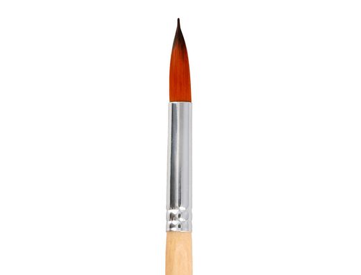 Pincel para pintura acrilica y acuarela liderpapel n 12 punta redonda de pelo sintetico certificado fsc