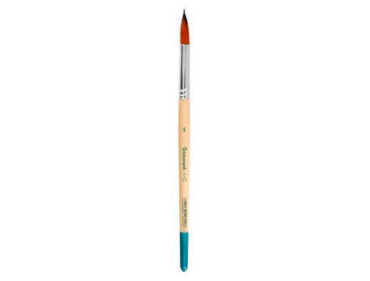 Pincel para pintura acrilica y acuarela liderpapel n 13 punta redonda de pelo sintetico certificado fsc