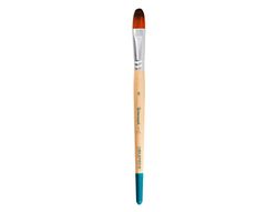 Pincel para pintura acrilica y acuarela liderpapel n 14 punta filbert / lengua gato de pelo sintetico certificado