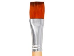 Pincel para pintura acrilica y acuarela liderpapel n 14 punta plana de pelo sintetico certificado fsc