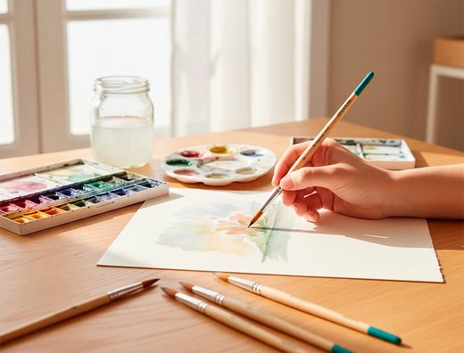 Pincel para pintura acrilica y acuarela liderpapel n 14 punta redonda de pelo sintetico certificado fsc