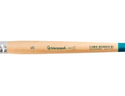 Pincel para pintura acrilica y acuarela liderpapel n 15 punta filbert / lengua gato de pelo sintetico certificado