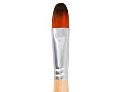 Pincel para pintura acrilica y acuarela liderpapel n 15 punta filbert / lengua gato de pelo sintetico certificado